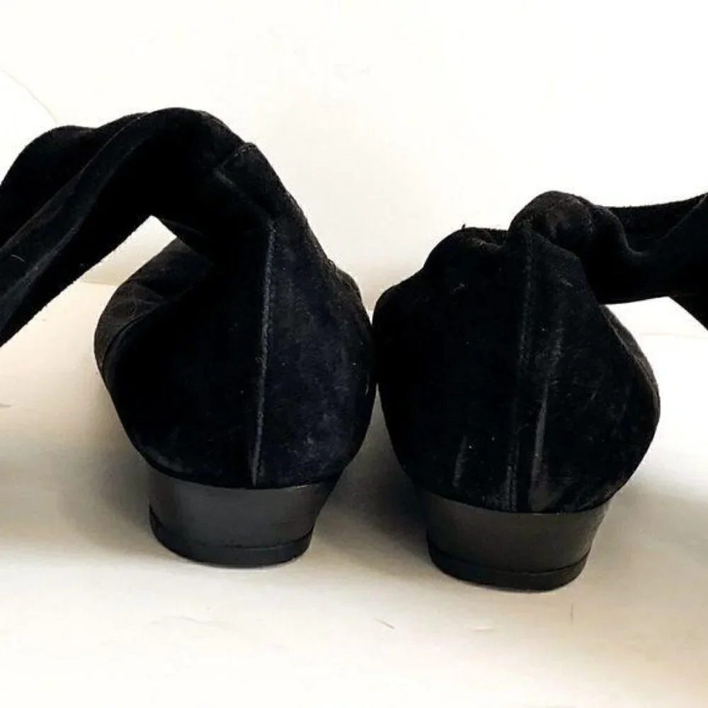 Sergio Rossi Black Stretch Suede Boots, Size EU39 - Picture 7 of 13